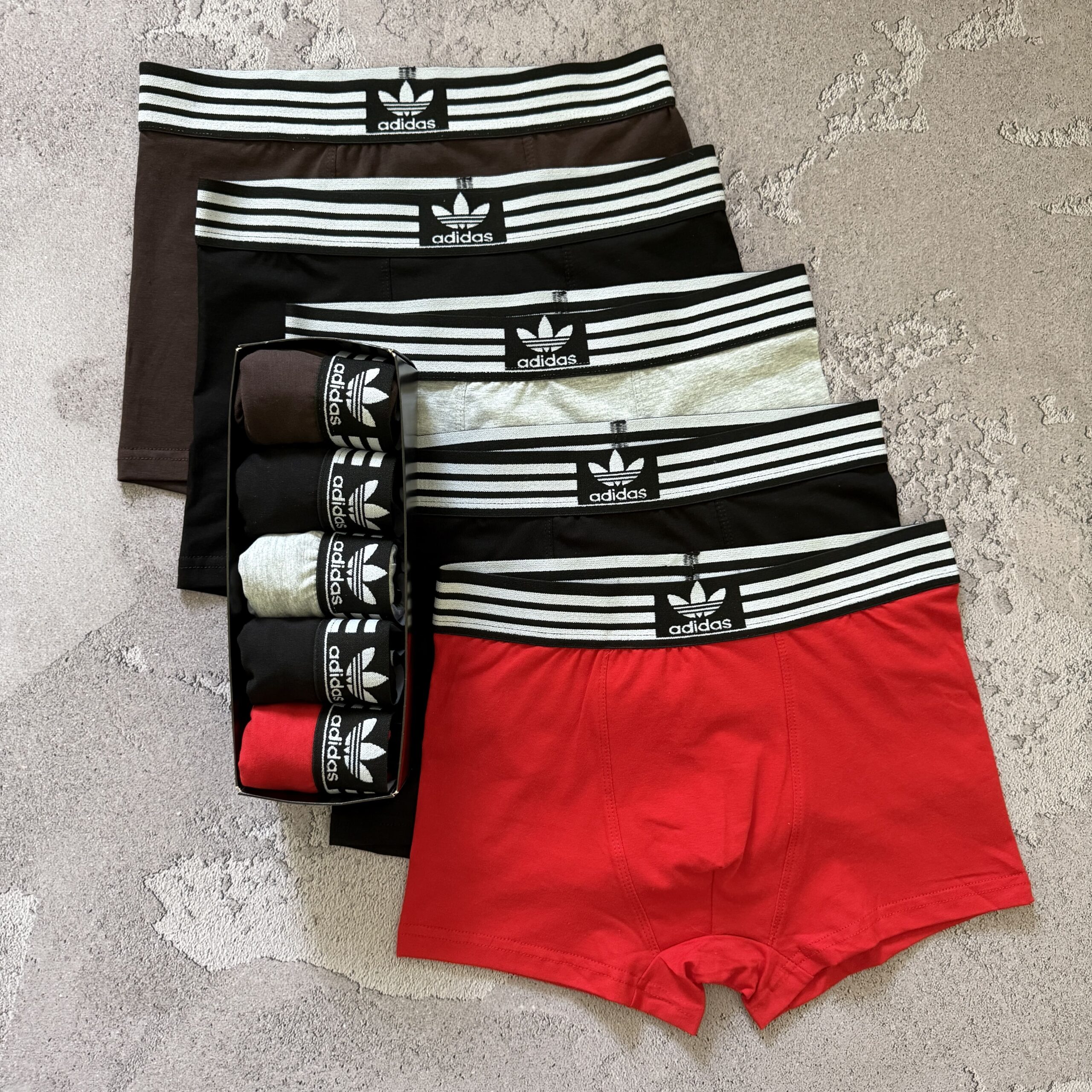 Чоловічі труси боксери Adidas, 5 шт в наборі