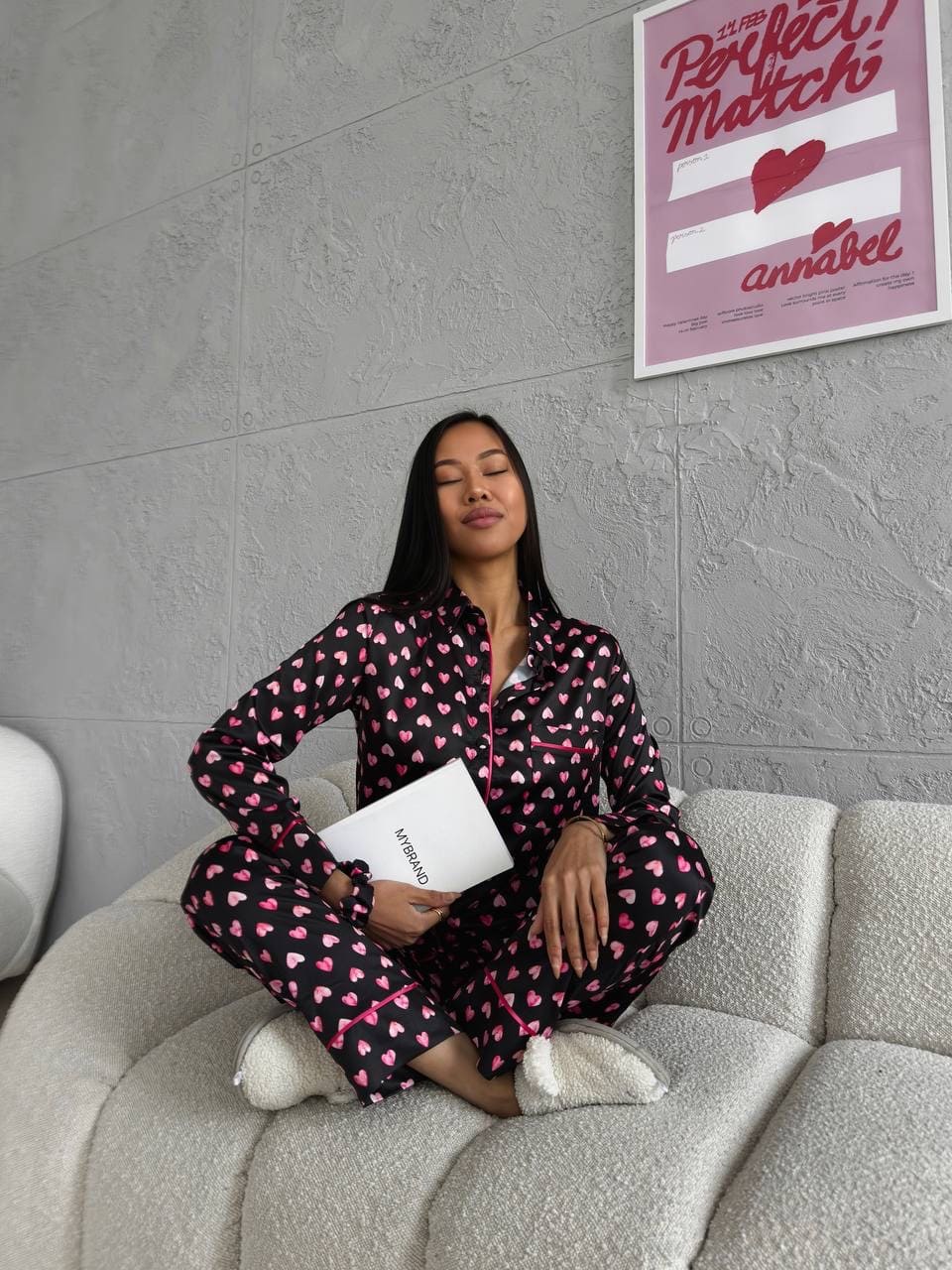 Жіноча піжама Victoria’s Secret з сердечками